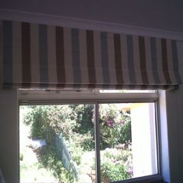 Striped Roman Blind