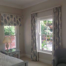 Curtains And Blinds On Wooden Rebated Rods