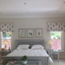 Roman Blinds Behind Rods