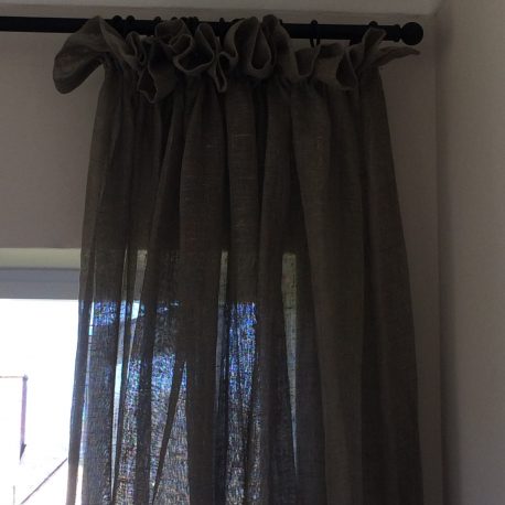 Sheer ruffled curtain